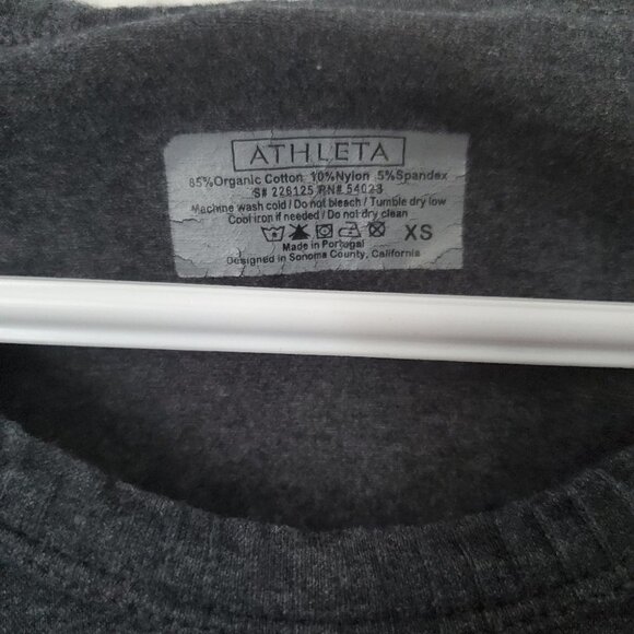 Athleta Breathe Active Ruched short sleeve Tee top - Picture 6 of 8
